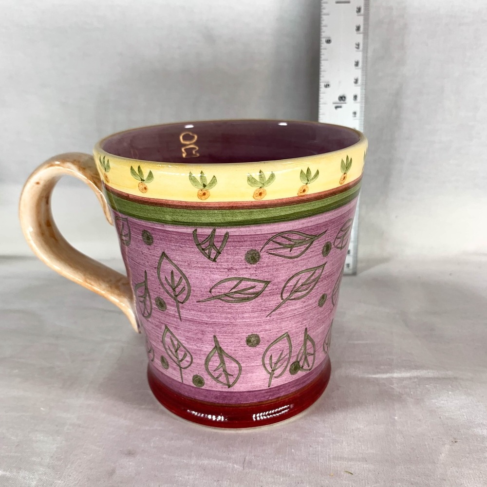 Culinary Arts Studio Collection Coffee Tea Mug Soup Julie Ingleman Purple Large